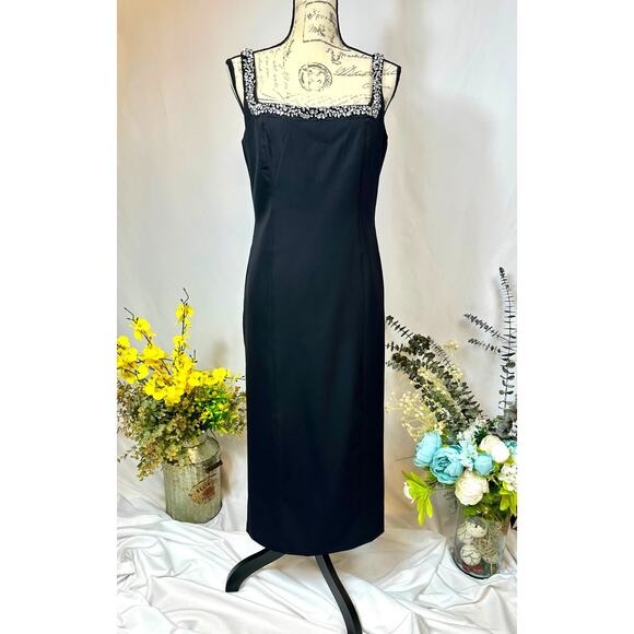 Camila Coelho Sheath Straps Embellished Rhinestones Black M - Picture 8 of 15